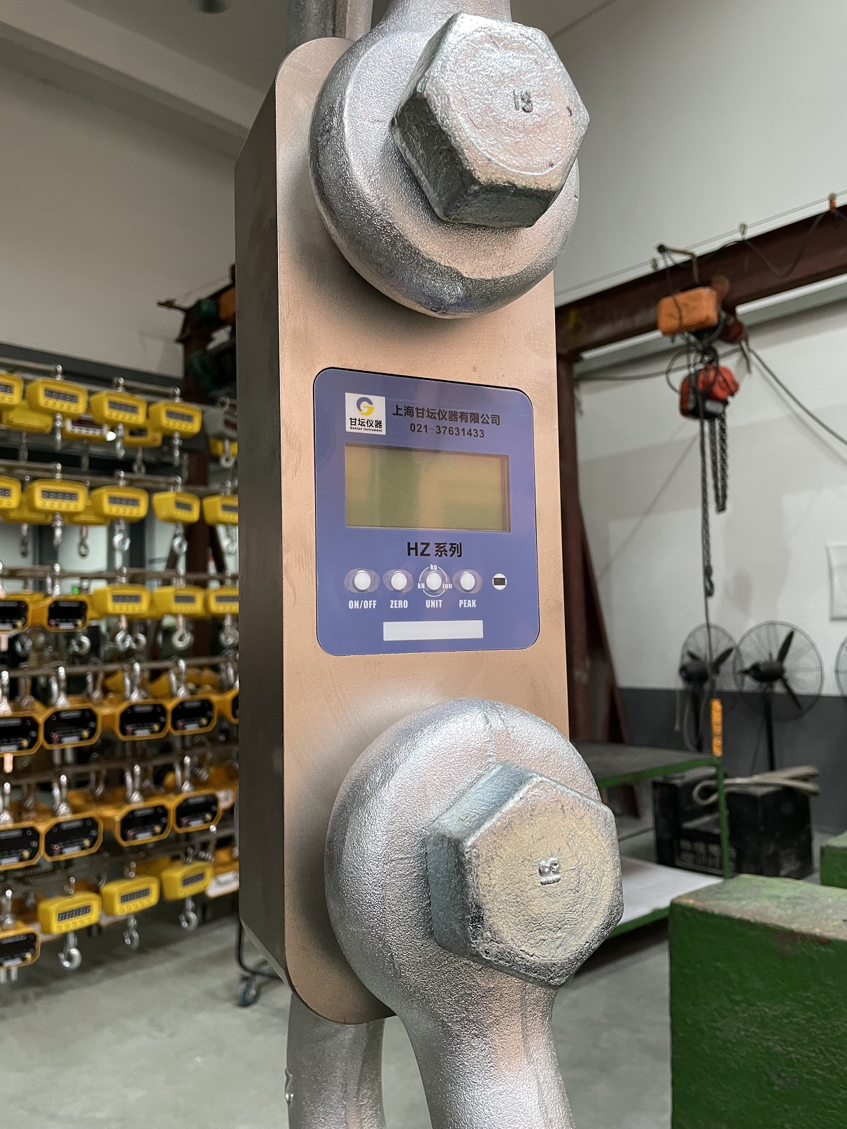 負載機、吊機試驗?用1噸 -1000噸拉力計、功率儀器